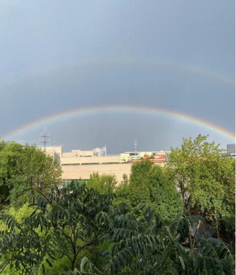 9月第1天！雷雨過后 北京天空再現雙彩虹刷爆朋友圈