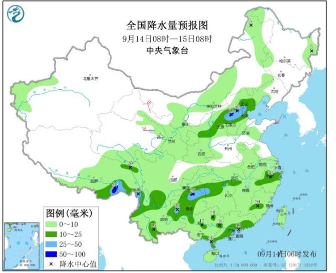 【最新天氣】我國中東部將有大范圍降雨 局地氣溫降幅超過8℃