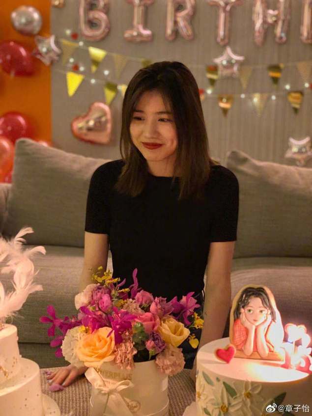 章子怡為繼女慶生親似母女 15歲小蘋果濃妝成熟