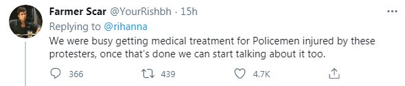 為什么不談談？因為我們忙著給受傷的警察們治療，忙完這事兒我們再來談