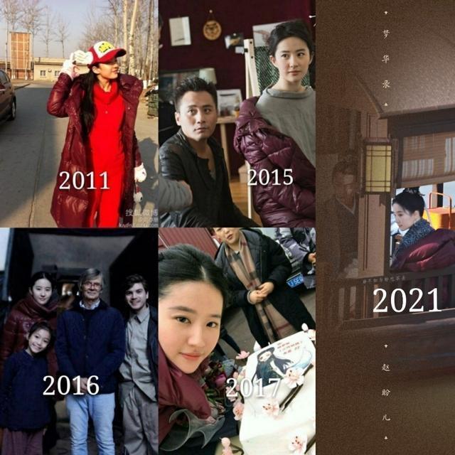 勤儉持家！劉亦菲拍戲的椅子用了18年，還有用了10年的羽絨服及9年的圍巾