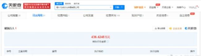 拖欠林志玲費用公司被限制消費 欠4年涉金額400萬
