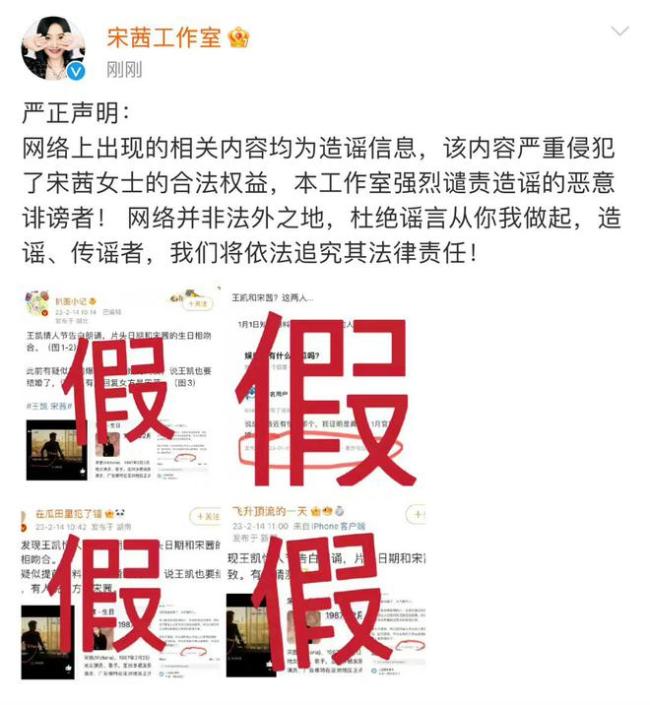 王凱宋茜疑似戀情？王凱方、宋茜方雙雙發文辟謠
