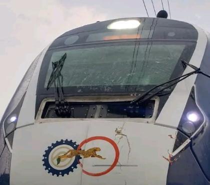 印度“半高鐵”列車遭雷暴襲擊：全車斷電 擋風玻璃破裂